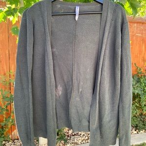 RVCA cardigan olive green sweater.